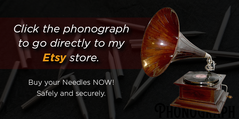 etsy buy needles for victrola phonograph antique gramophones and phonographs that use the needle on shellac records.