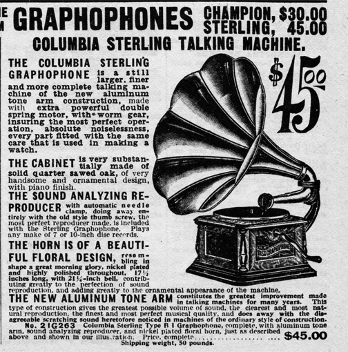 Columbia Phonograph Graphopone Records